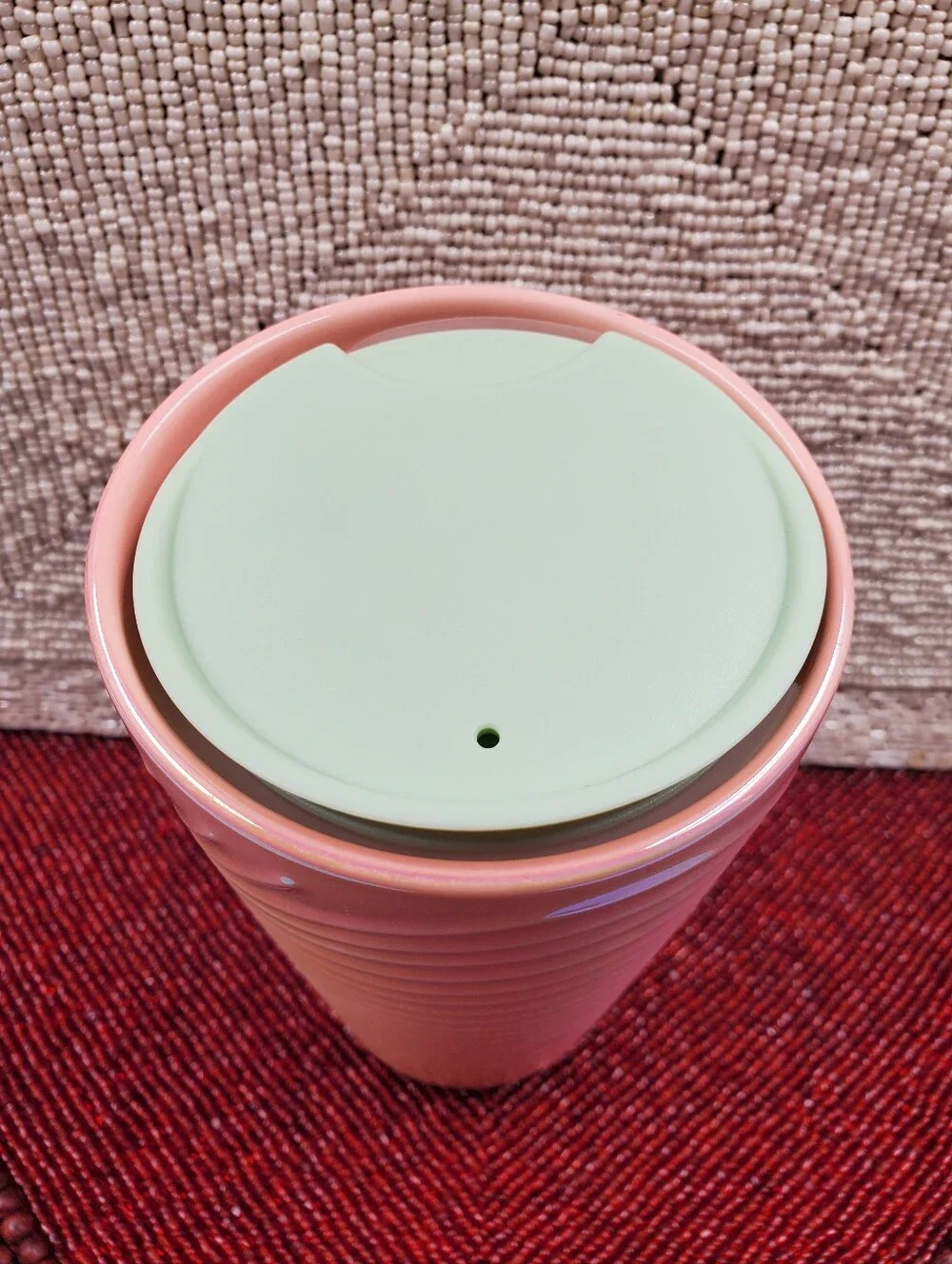 Starbucks Summer 2023 Cotton Candy Pink Luster Ceramic Tumbler (C21)